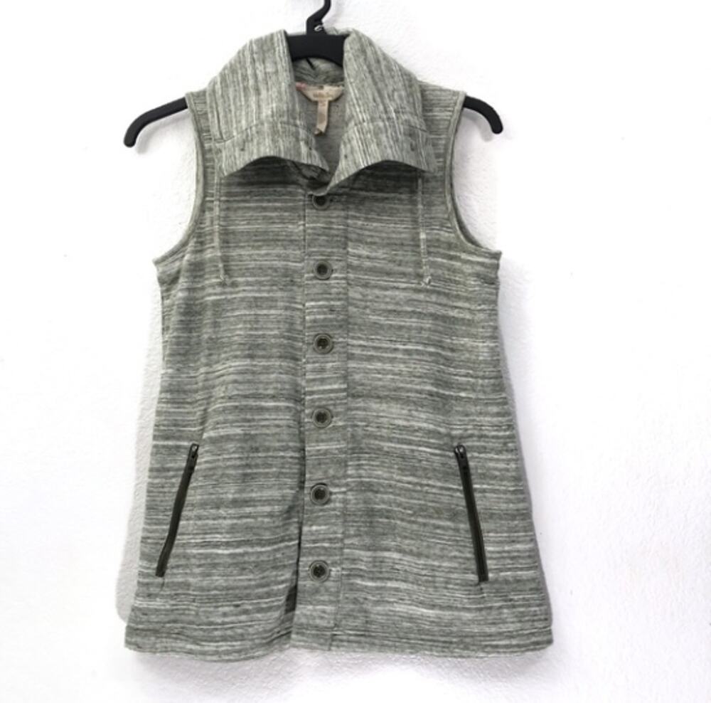 Matilda Jane Out The Door Space Dye Button Up Vest
